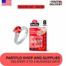 Omilly Ring Sizers for Loose Rings 8 Sizes Invisible Ring Guards Silicone Rin...