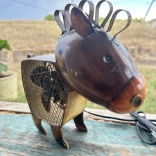 Deco Breeze Horse Electric Metal Fan Tested Works Great