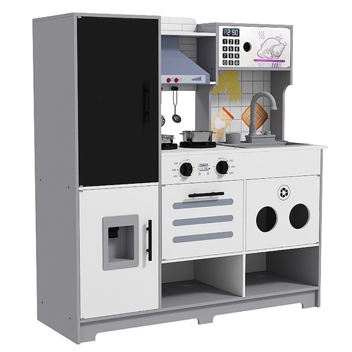 Nuovo set cucina finto gioco bambini lavello con acqua corrente, suono, luce, lavagna - Foto 13 di 20
