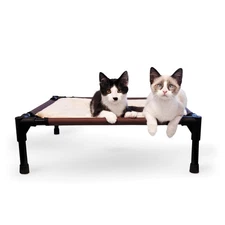 Comfy Pet Cot Elevated Pet Bed Chocolate/Tan Small 22 X 17 X 7 Inches