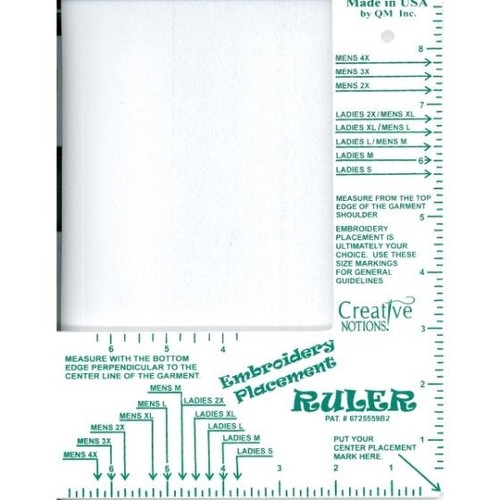 Creative Notions Embroidery Placement Ruler