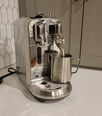 Breville Nespresso BNE800BSS Creatista Plus Espresso Machine - Silver