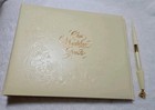 Hallmark Wedding Guest Registery Ivory Bells Keepsake ALB3186 with Pen