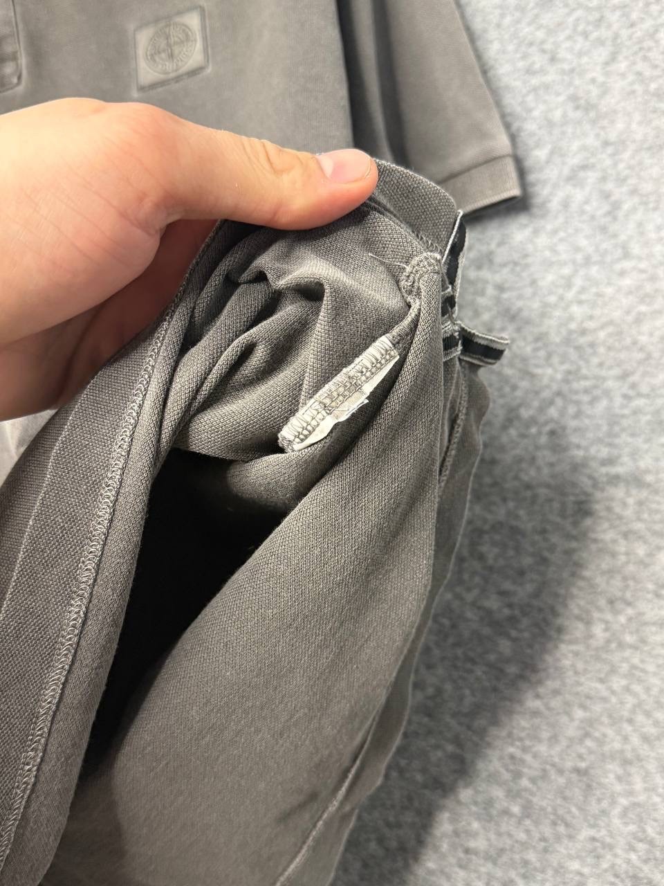 Stone Island Patch Program Gray Polo mens size M - image 11