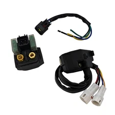 Start Stop Switch& Starter Solenoid Relay& Plug for 06-23 Yamaha Raptor 700 700R