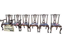 00001 Set of 6 ETHAN ALLEN Mahogany Dining Chair s