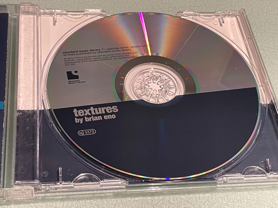 Textures by Brian Eno - CD Album - Standard Music Library - ESL 003 - 21 Tracks - Image 3 of 4