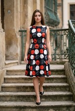 Coast multicolour spot / black Dress UK 18 – Wedding / Party / Evening/ Formal