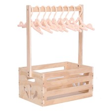 guilai Wooden Baby Shower Crate Closet , Baby Storage nursery Crate Hamper wi...