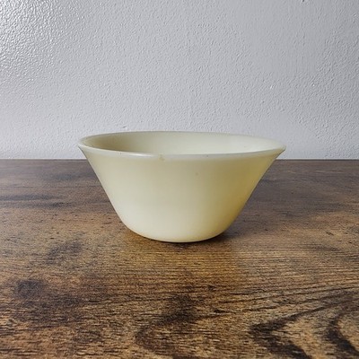Fire King Oven Ware Milk Glass Dish 4'' Deep Bowl Berries Fruits Vintage