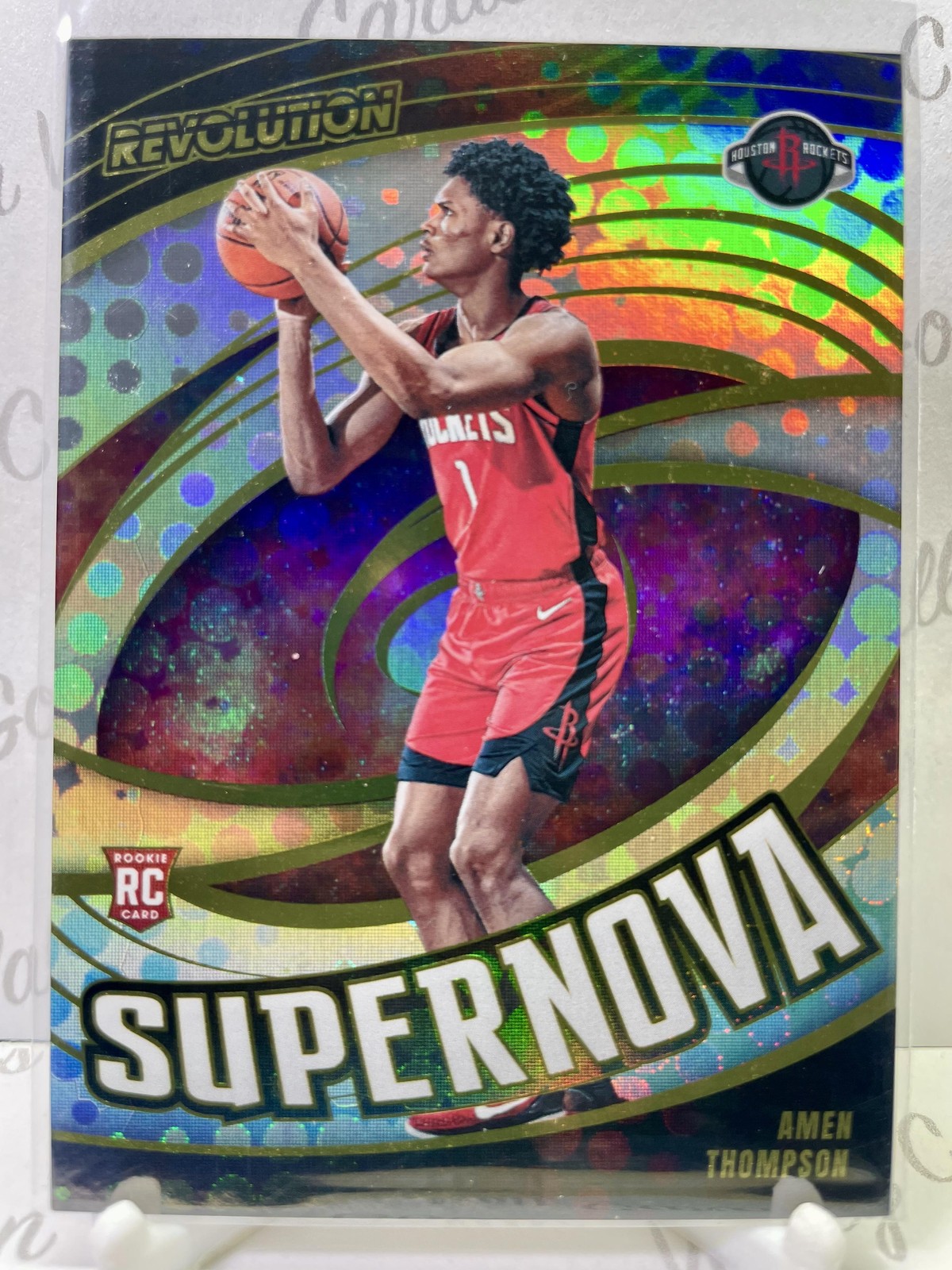 2023-24 Panini Revolution Supernova #7 Amen Thompson Houston Rockets