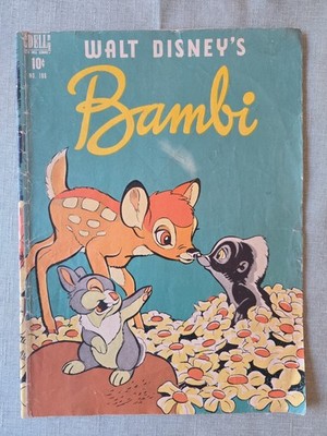 Walt Disney's Bambi Four Color 186 1948 Golden Age Cartoon Comic Dell