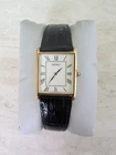 Seiko Tank Style Roman Numeral Analog Gold Tone Vintage Watch 7N00-5C70 New Batt
