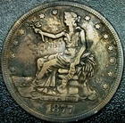 1 Dollar 1877 S San Francisco Liberty Seated "Trade Dollar" United States Silver