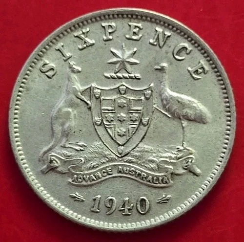 1940 Australia Sixpence — photo from the most recent tracked eBay sale