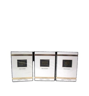 (Lot of 3) MISS COCO Women's Perfume Eau De Parfum 3.4oz Spray Fragrance Couture