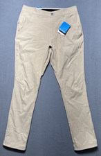 Columbia Black Mesa Woven Pant II Mens 32x32 Beige Hiking UPF 50 Outdoor Stretch