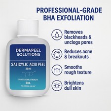 SALICYLIC ACID Skin Peel 10-30% BHA Exfoliant Acne ,Scars ,Dark Spots Blackheads