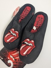 VINTAGE 2006 Rolling Stones Slippers NWT Bioworld Deadstock Archive Size M 9/10