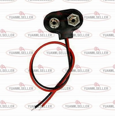 New Pack of 2x 9V   Connector Snap Clip Wire Connector Lead Holder T Type #md