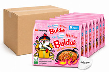 Samyang Buldak Carbonara Hot Chicken Ramen 40x130g Koreanische Instant Nudeln