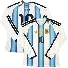 2026 Argentina Home Jersey #10 Messi Large adidas World Cup Long Sleeve Kit