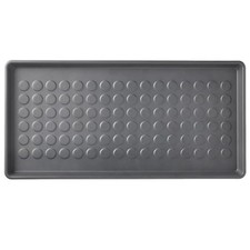 Black Multi-Purpose Boot Tray Muddy Dirt Shoe Mat For Indoor Outdoor 71x35x3cm