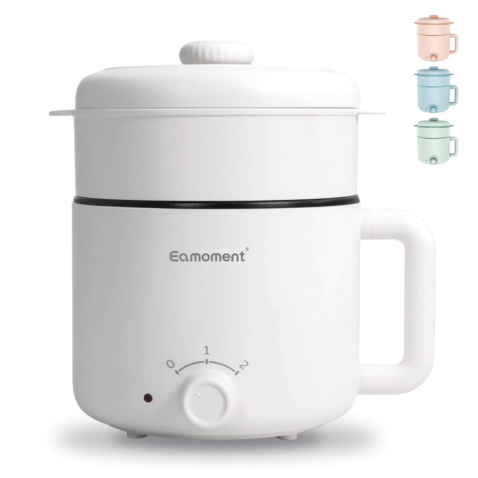 EAMOMENT WHITE RAMEN COOKER HOT POT, 300W/600W, NM-6RC004EAW - (WHITE)