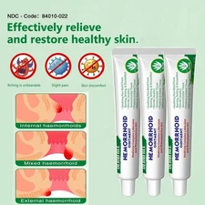3 Hemorrhoids Remove Ointment Reduce Itching Fast Relief Piles Pain Herbal Cream