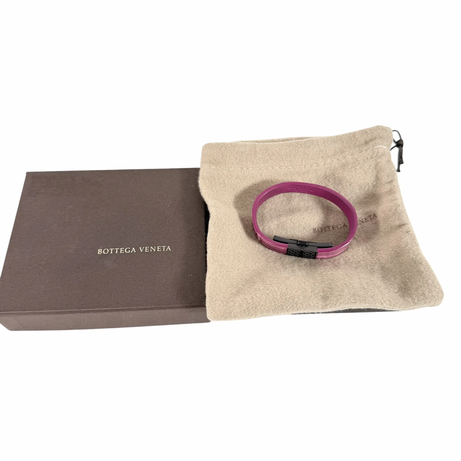 Bracciale BOTTEGA VENETA in pelle viola