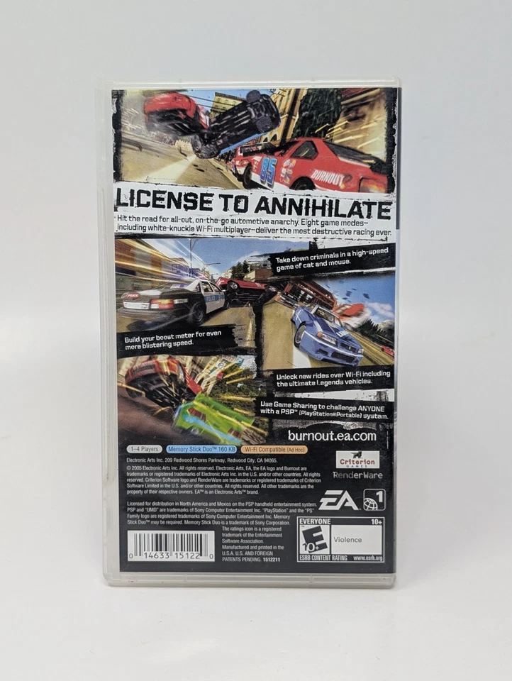 Burnout Legends (Sony PSP, 2005) - No Manual - Image 2 of 3