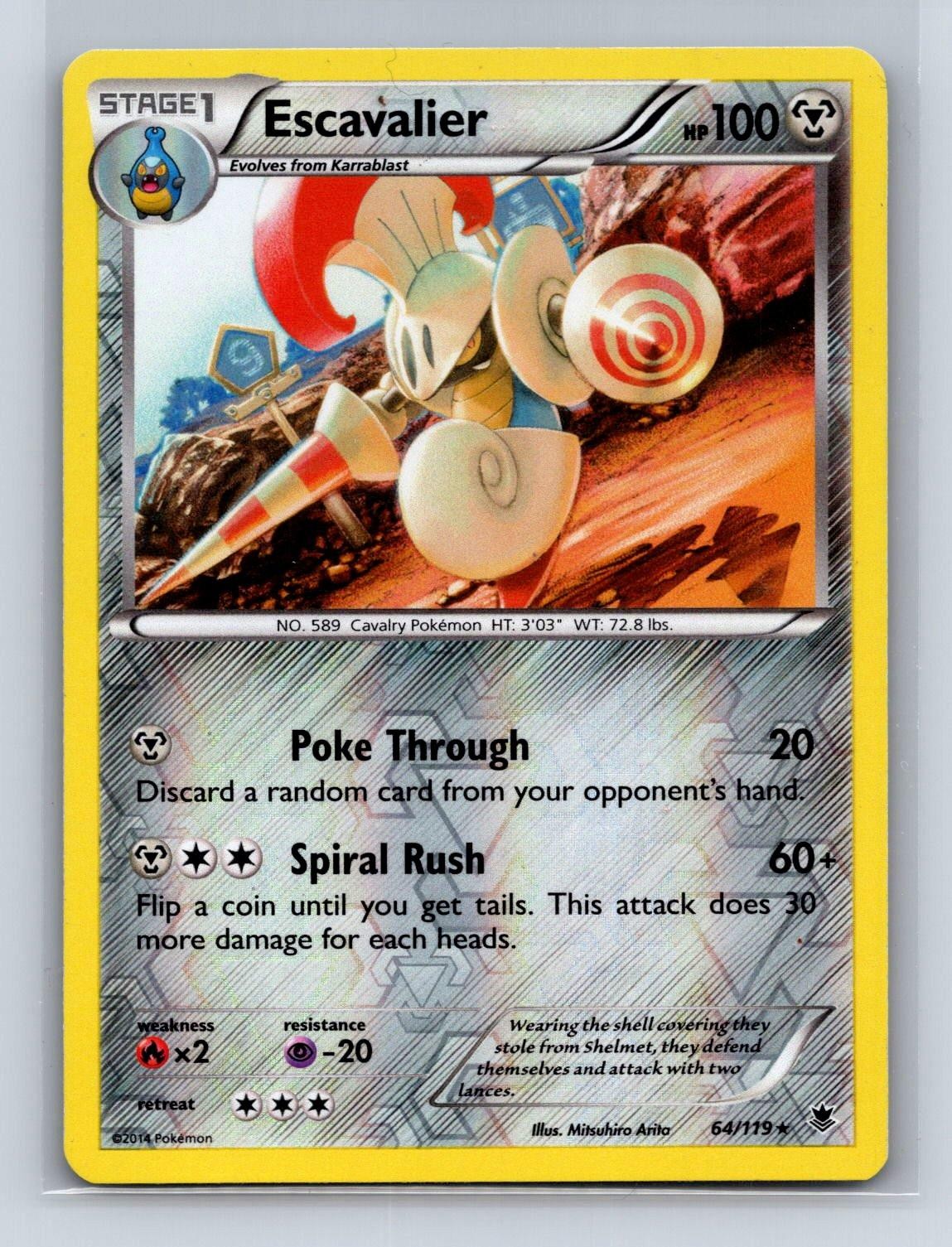 ESCAVALIER 64/119 R PHANTOM FORCES POKEMON LP