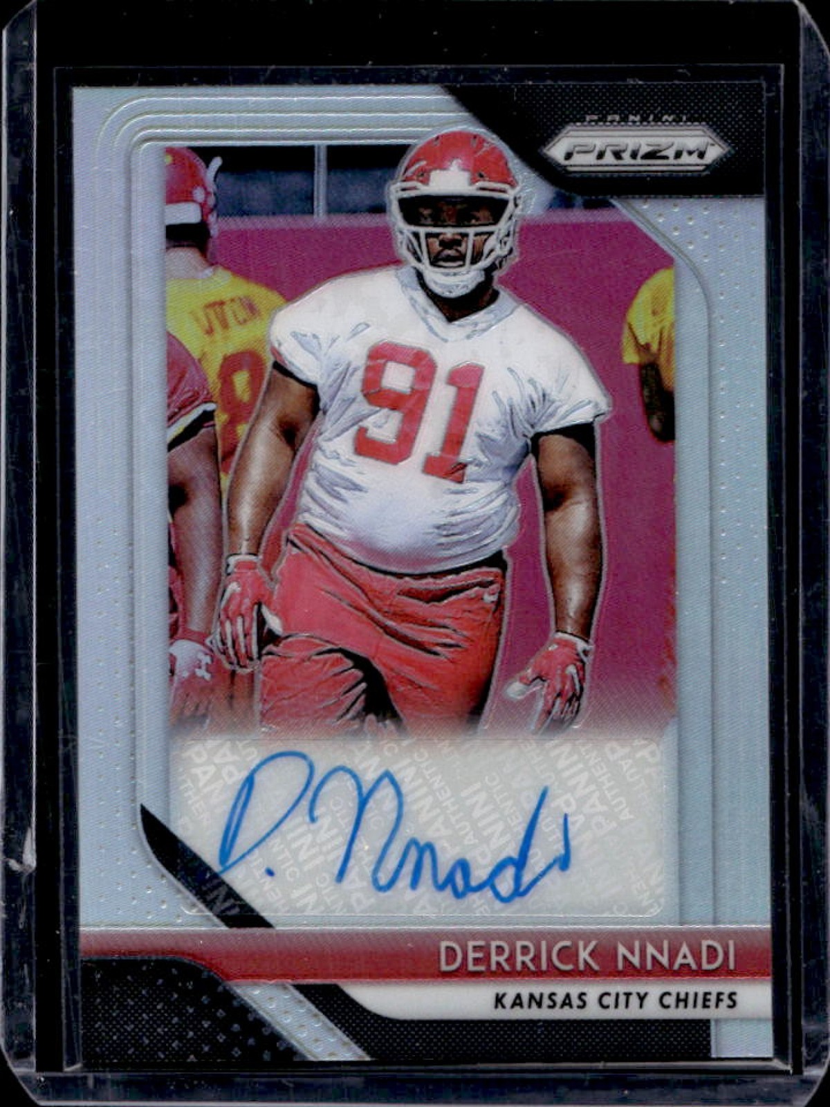 Derrick Nnadi Panini Prizm Rookie Autographs #DN Silver