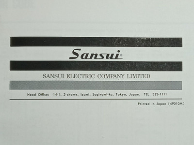 SANSUI D65CR Cassette Deck Service Manual Original