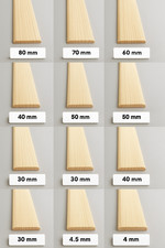 Pine Flat Trim Wood 2.4 metre  Moulding Beading –Panel Edge Strip Skirting Cover