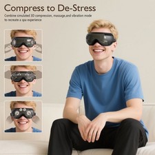 Eye Massager with Heat and Vibration Compression Rechargeable Bluetooth Music