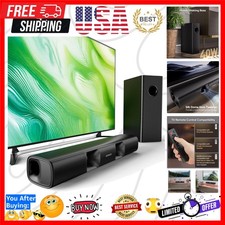 Sound Bar for Smart TV, 90W Compact Soundbar TV Speaker with Subwoofer, 2.1Ch...