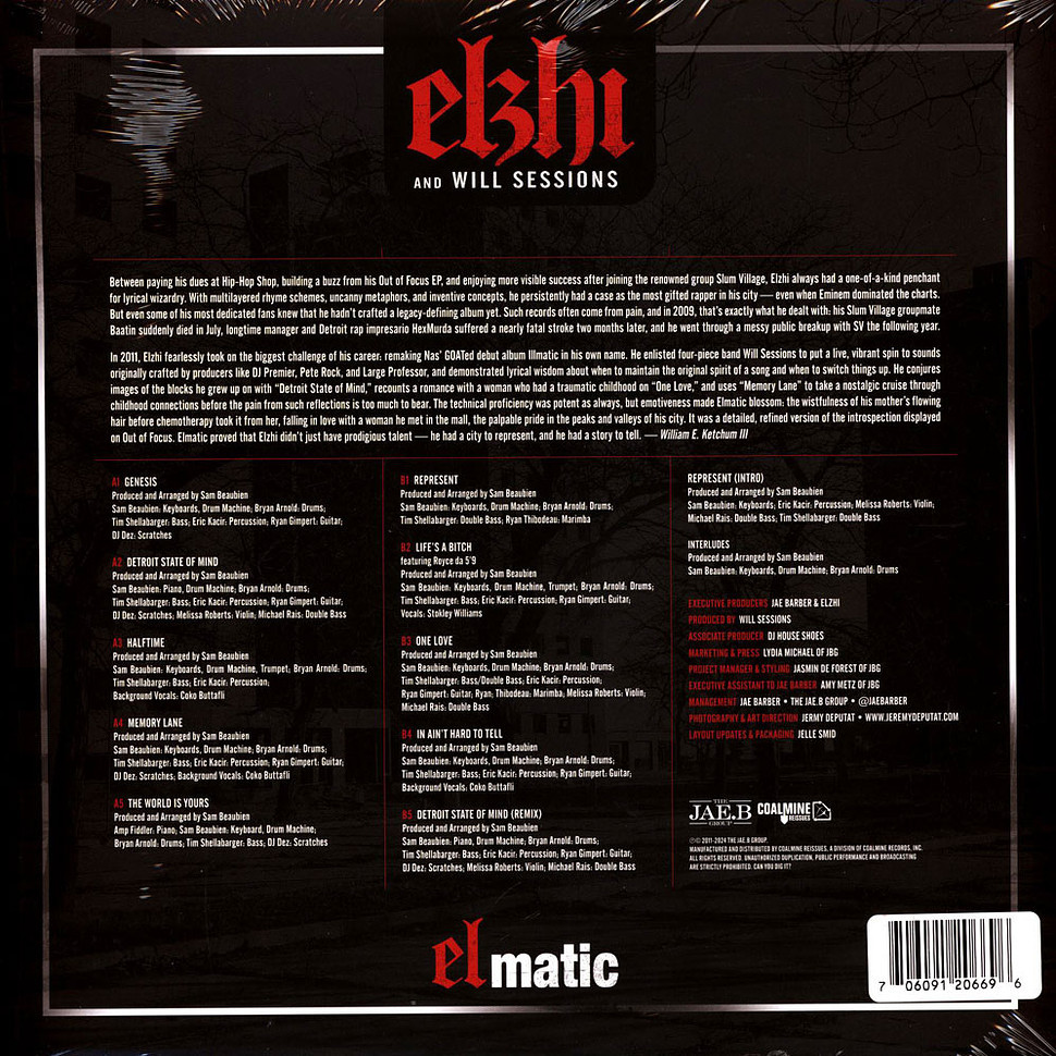 Elzhi - Elmatic Black Vinyl Edition (2011 - US - Reissue) | eBay