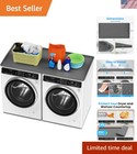Durable Anti-Slip Washing Machine Cover 54" x 26.8" - Stylish Dark Gray Design