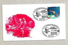 GERMANY  AIRMAIL COVER  EUROPA STAMP 1991 CANCERL 50 JAHRE WELTRAUMFAHRT ..1992