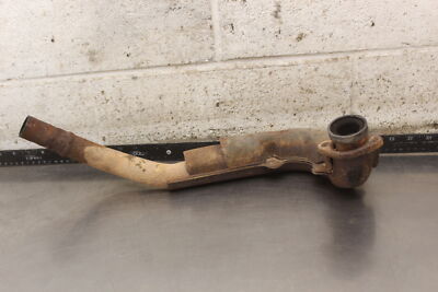 1989 Suzuki Quadrunner 250 2x4 EXHAUST HEADER PIPE W HEAT SHIELD GUARD H135