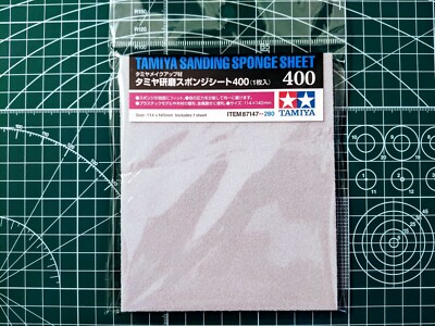  Tamiya Sanding Sponge Sheet 400 (1pc) 87147