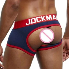 JOCKMAIL Men Jock Strap Boxer Sexy Backless Low Rise U Convex Shorts Underwear #
