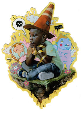 Kayla Mahaffey Unwind Sticker - Wynwood Walls - KM3