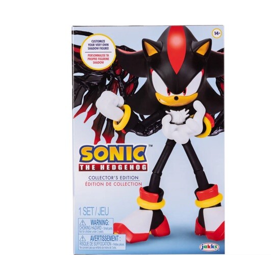 JAKKS Pacific Sonic The Hedgehog 6” Shadow Collector Edition New