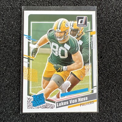 2023 Panini Donruss - Rated Rookie #336 Lukas Van Ness (RC) Packers