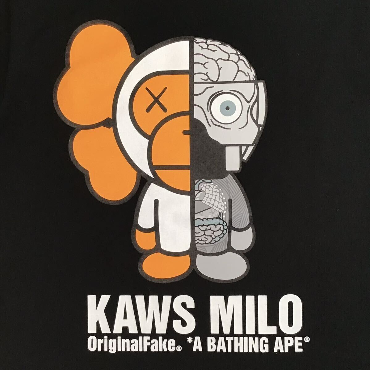 BAPE × Original Fake KAWS MILO companion T-shirt NIGO A BAPE × Original Fake KAWS MILO companion T-shirt NIGO A