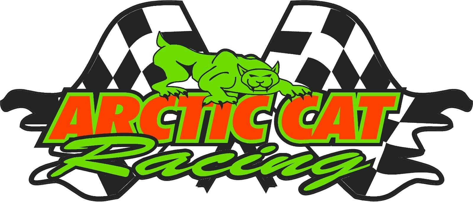 Arctic Cat RACING Flags Logo / 24