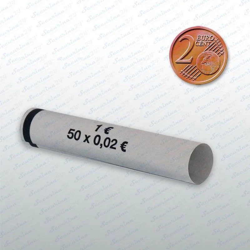 SECURINA24 Münzhülsen 2 Cent 300 Stück Münzrollen Münzen Geld