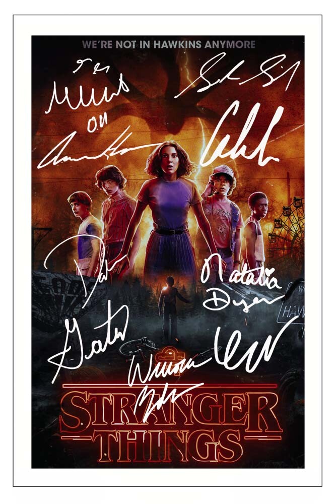 STRANGER THINGS Cast Multi Signed Autograph Photo Print Gift